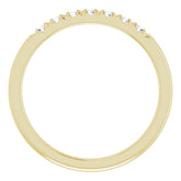 14K Yellow 1/5 CTW Lab-Grown Diamond French-Set Anniversary Band